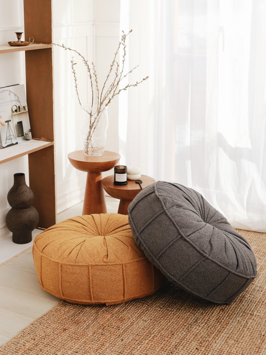 Atelier Del Sofa Cojín Teddy Antracita 60x60cm 100% Tela TEDDY